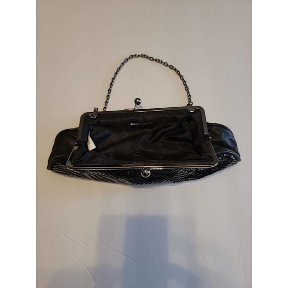 Whiting & Davis Vintage Mesh Chain Kiss Lock Evening Purse Micro Bag Black - Picture 6 of 14